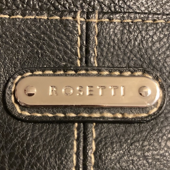 ROSETTI Black Crossbody Bag with Adjustable Attached Strap & Zippered Pockets - Picture 2 of 15